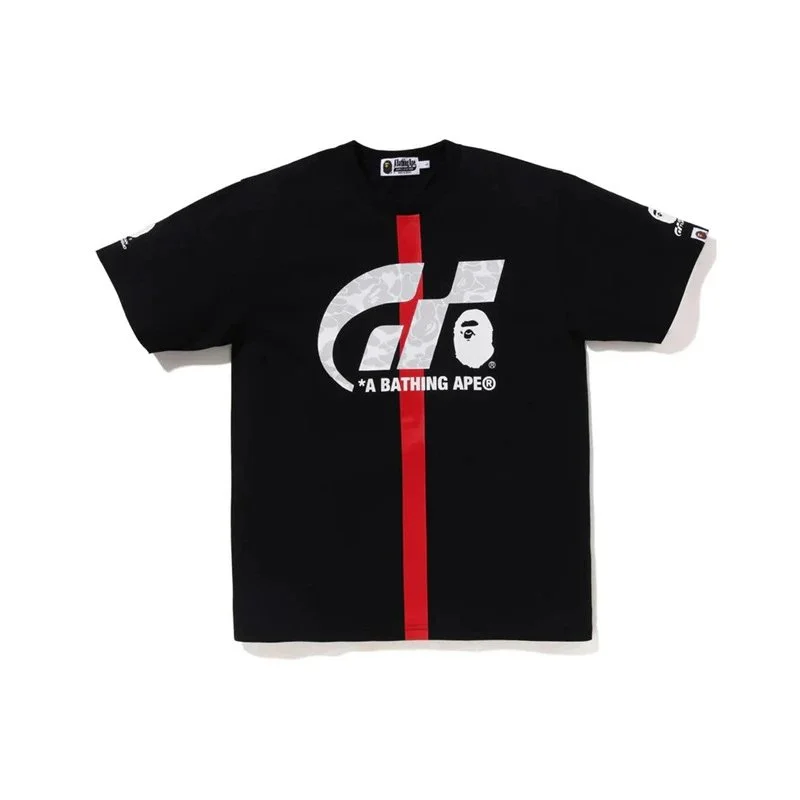 A Bathing Ape GT BAPE STA Black Red T-Shirt