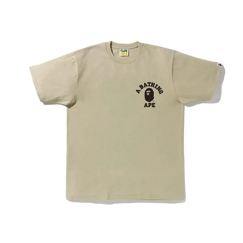 A Bathing Ape College Arch T-Shirt Beige
