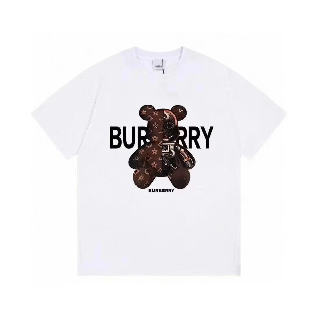 Burberry Bear Print White T-Shirt