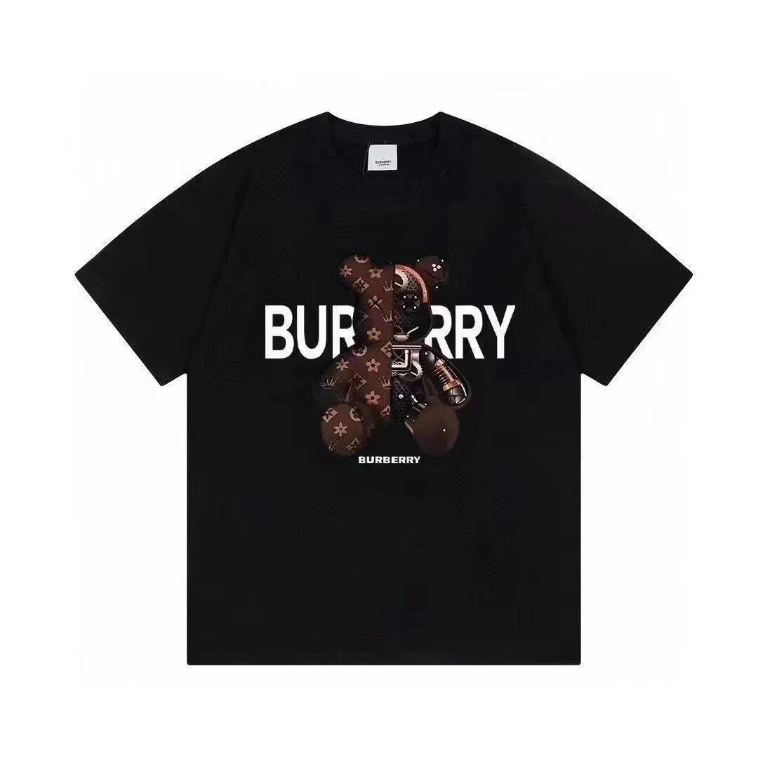 Burberry Bear Print Black T-Shirt