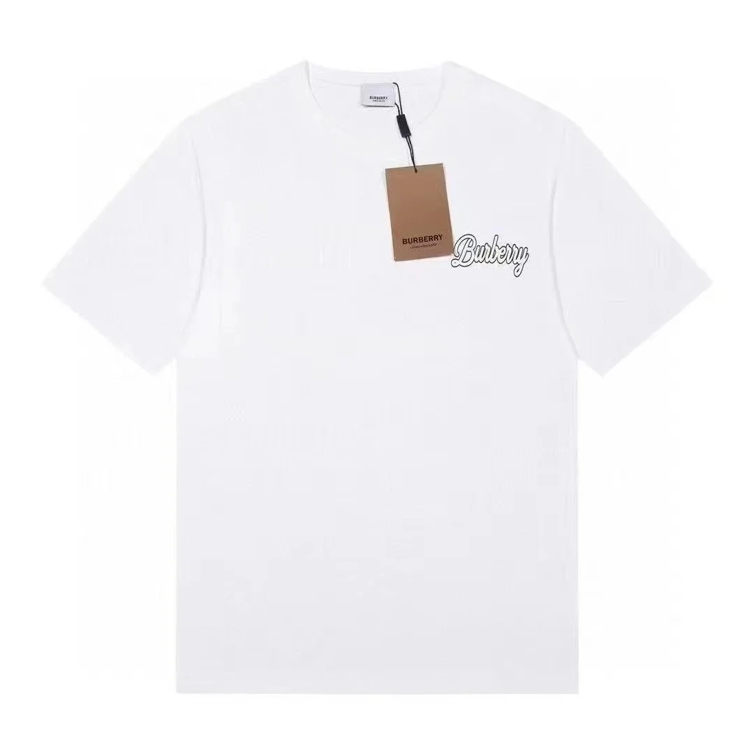 Burberry White Script Logo T-Shirt