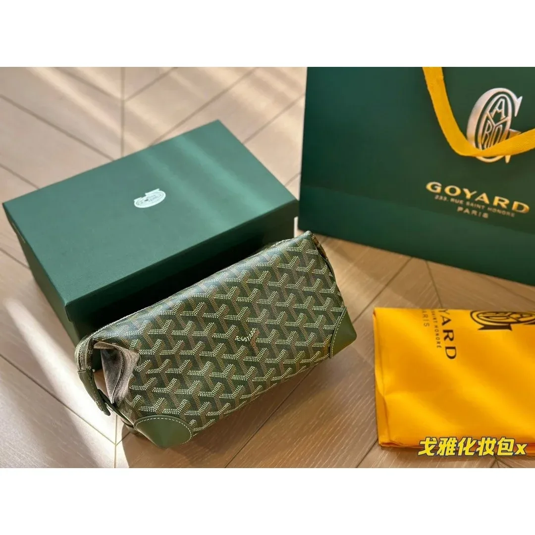 Goyard YARD BB-10 Olive Green Cosmetic Bag