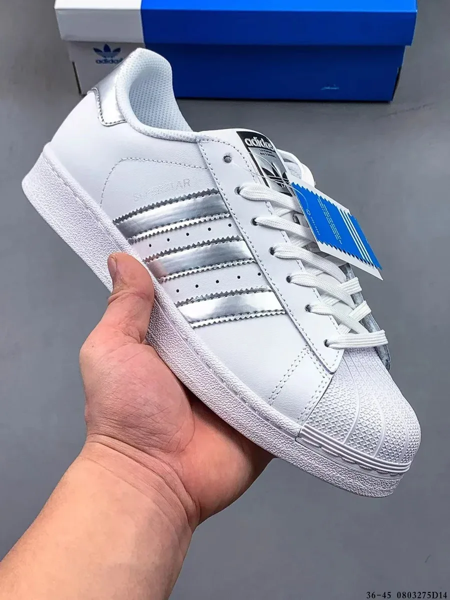 Adidas Superstar White/Silver Sneakers