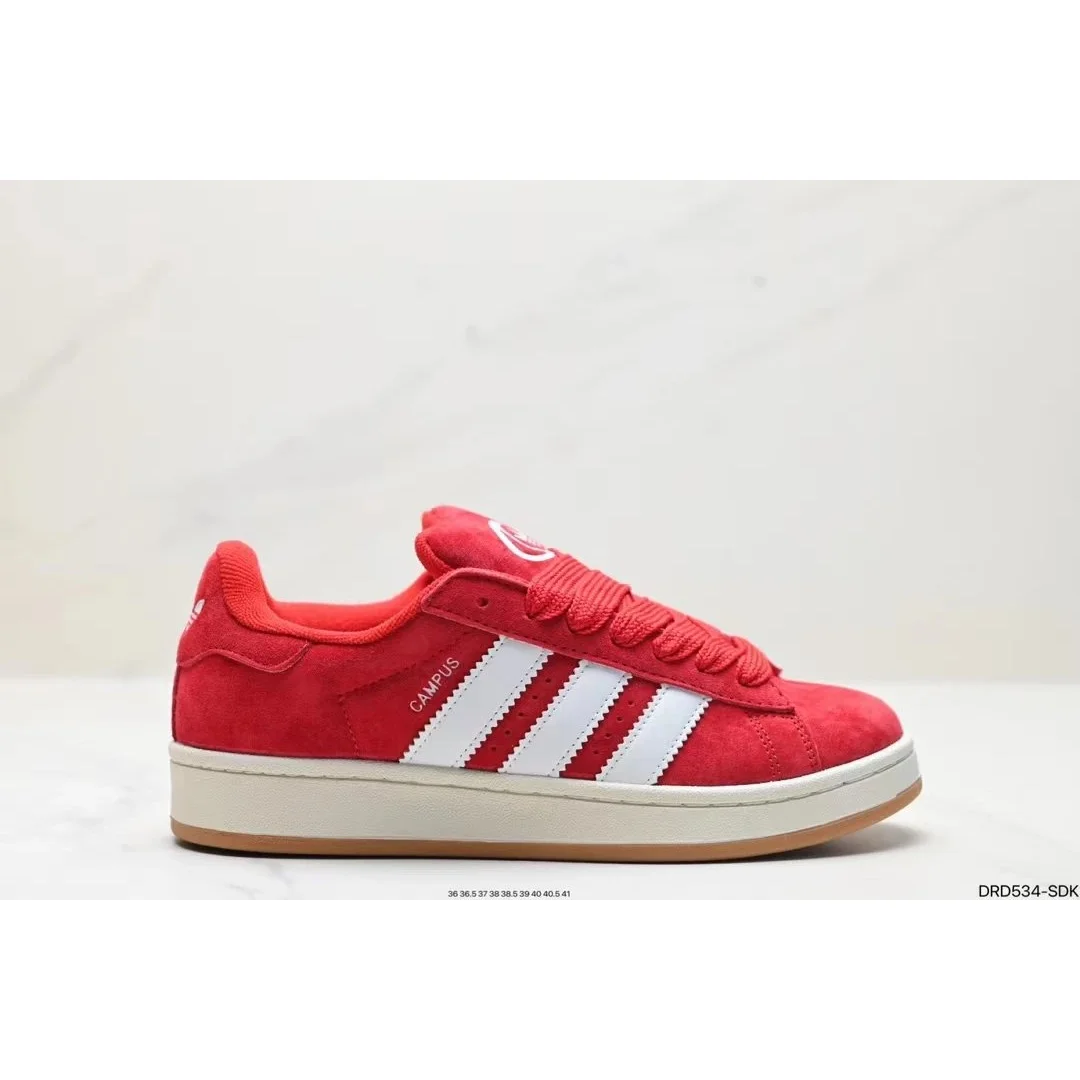 Adidas Campus Red White Sneakers