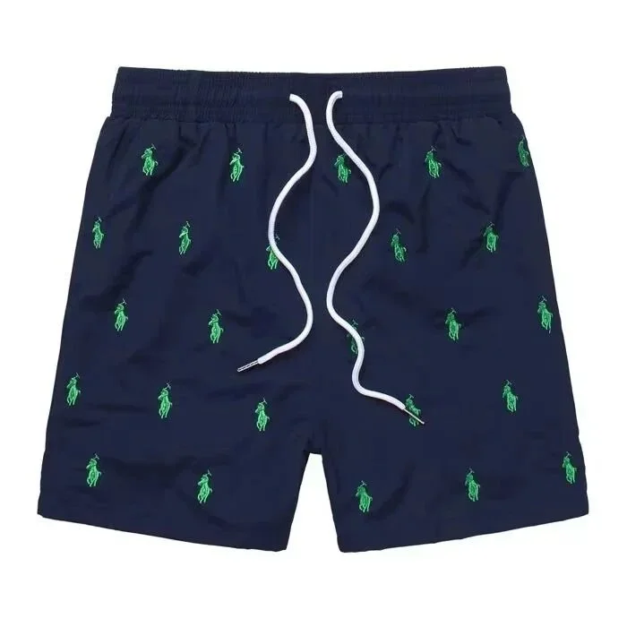 Polo Ralph Lauren Navy Green Polo Pony Shorts