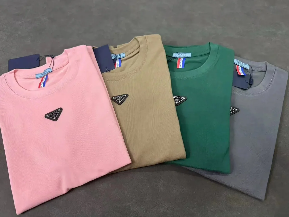 Prada Classic Logo T-Shirt Grey