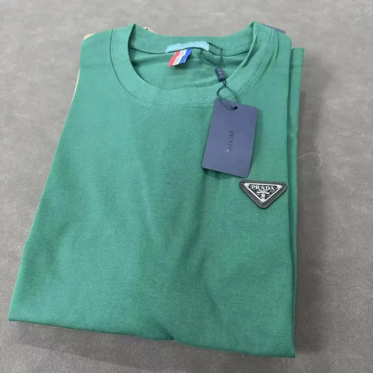 Prada Green Classic Logo T-Shirt