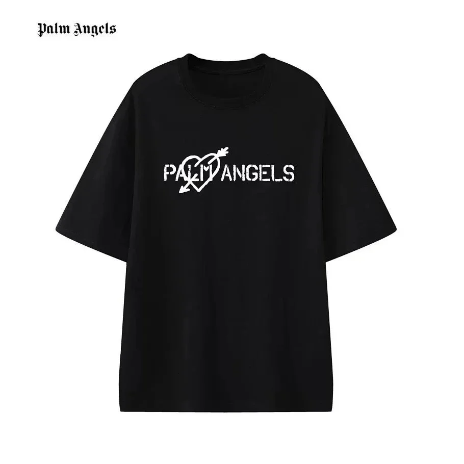 Palm Angels Black Cupid Logo T-Shirt