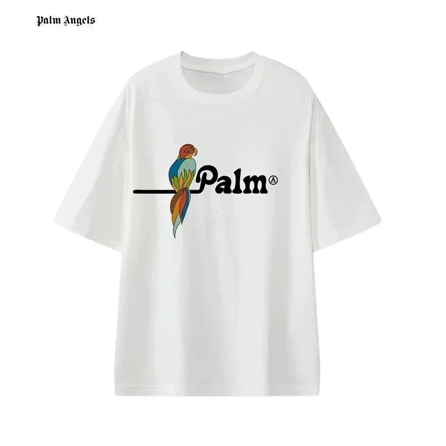 Palm Angels White Parrot Palm T-Shirt