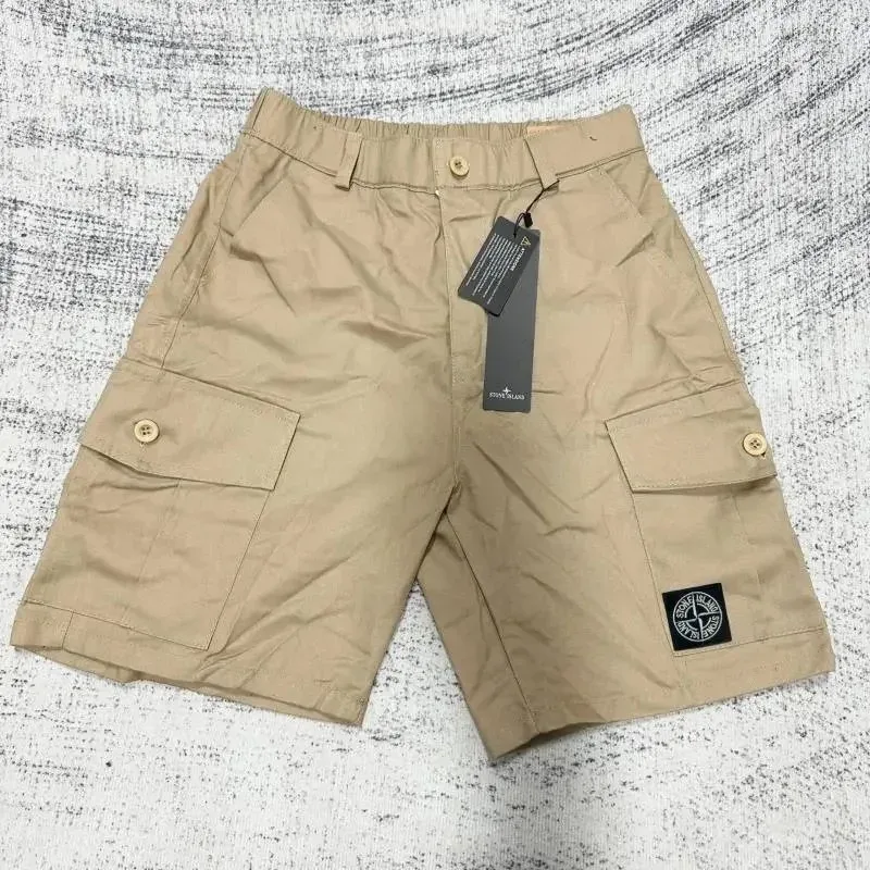 Stone Island 68-15 Beige Cargo Shorts
