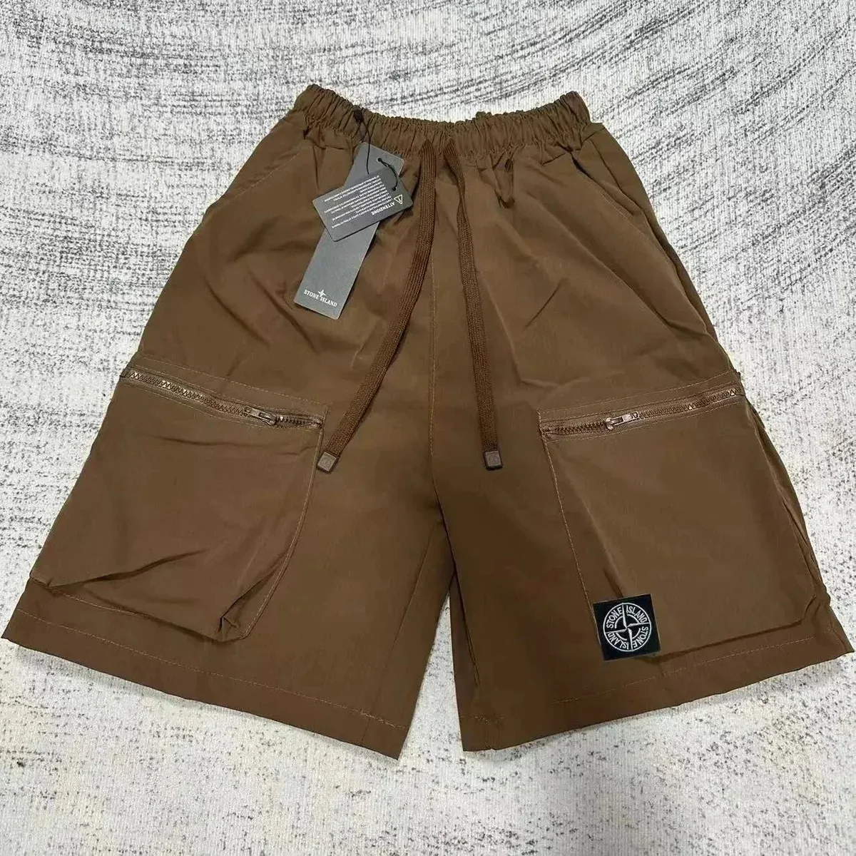 Stone Island 68-15 SD20 Brown Cargo Shorts