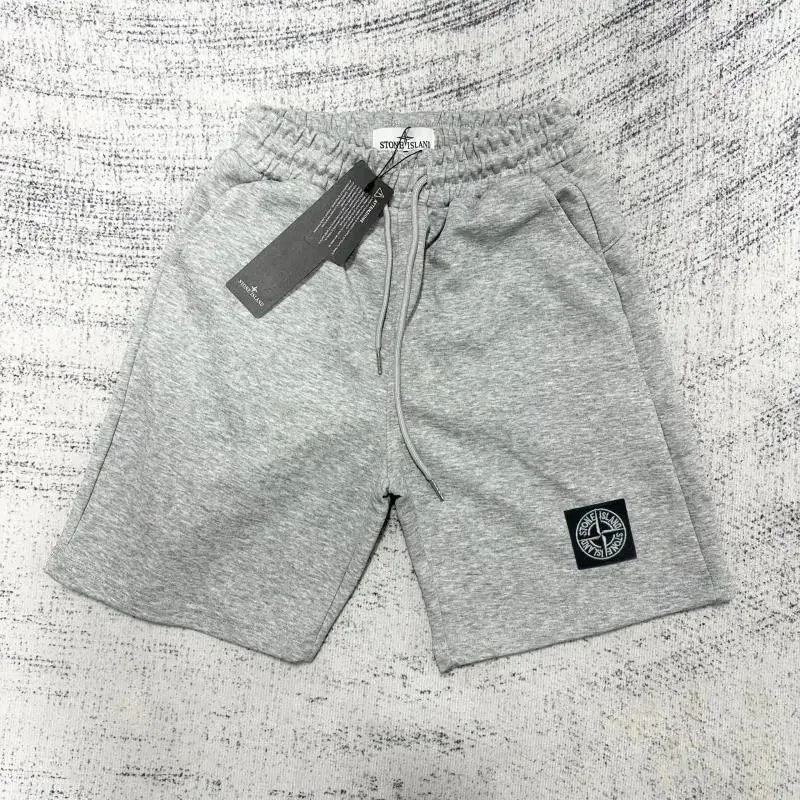 Stone Island 68-15 Grey Melange Shorts