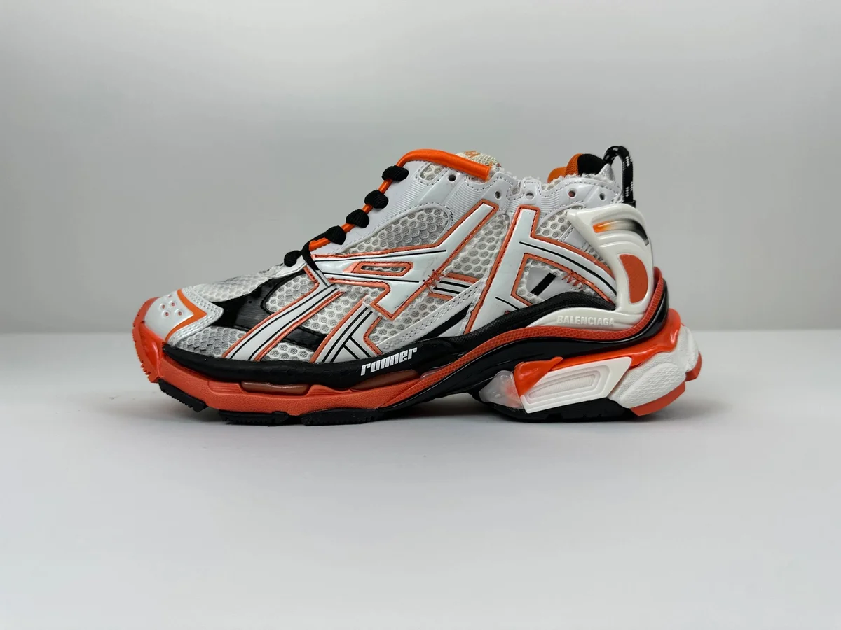 Balenciaga Runner White/Orange Sneakers