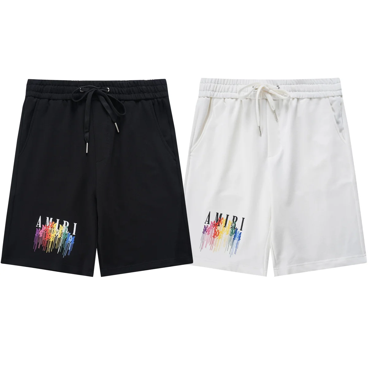 Amiri Rainbow AMIRI Shorts Black/White