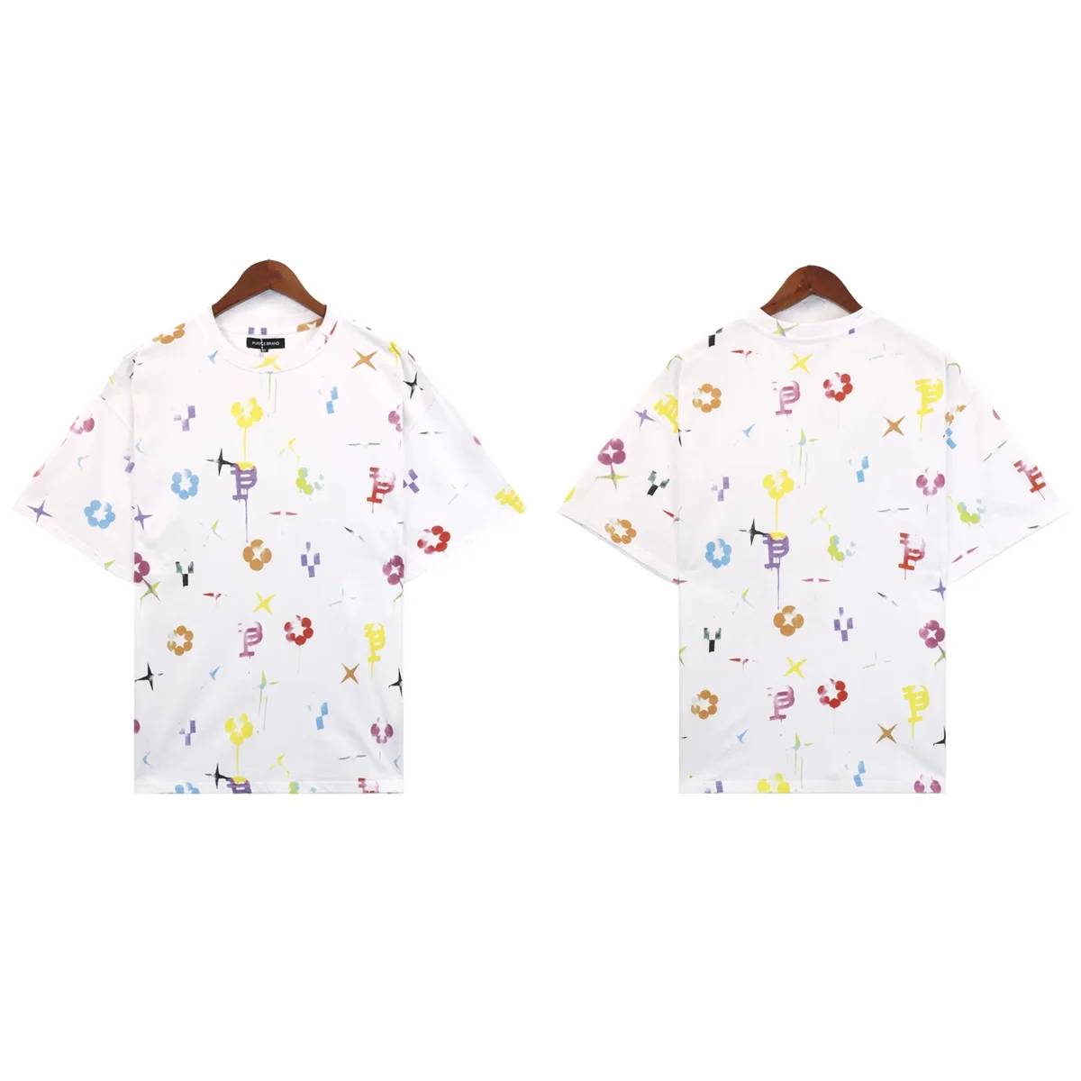 Purple Brand P001 Colorful Print T-Shirt