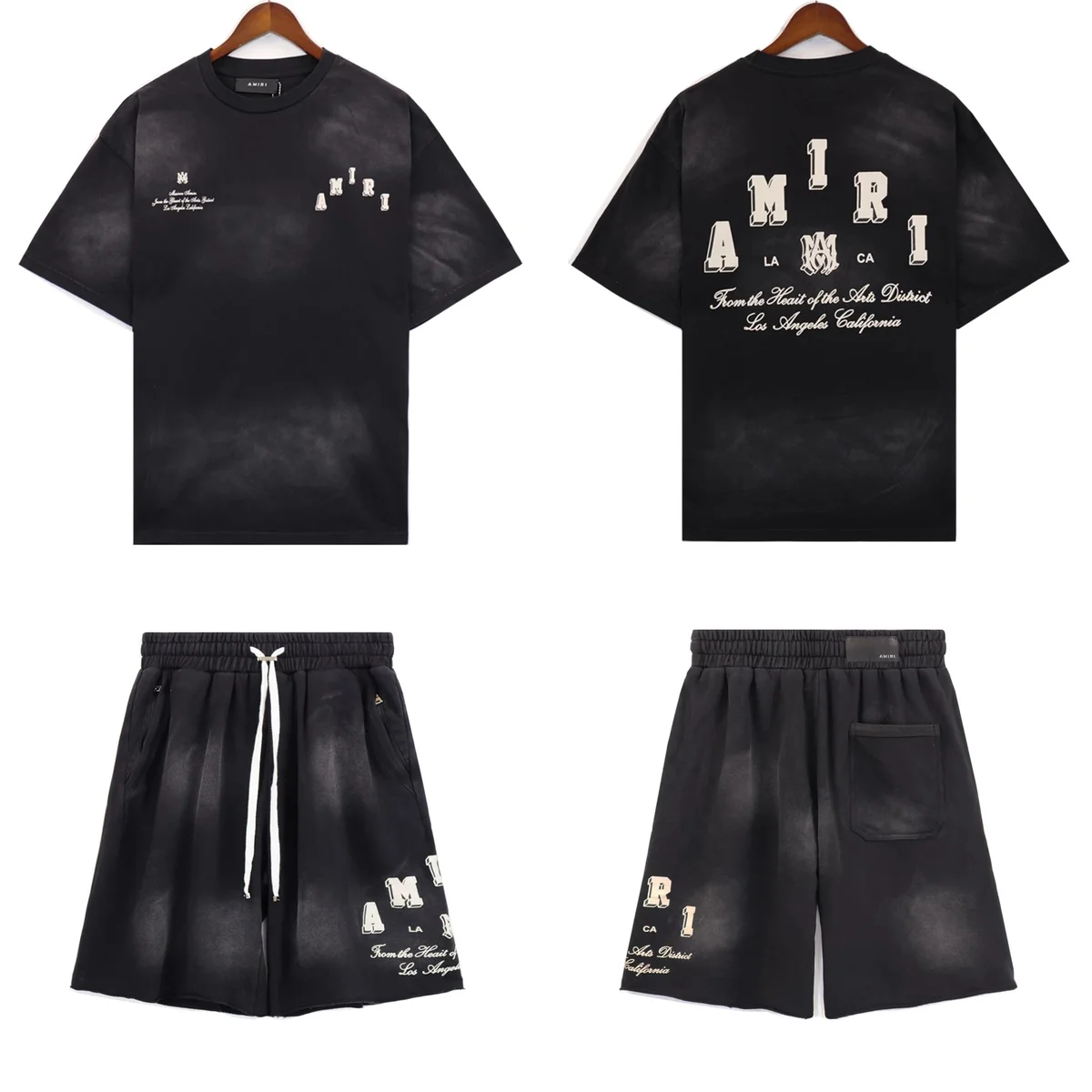 Amiri Black AMIRI Lettering Co-ord Set