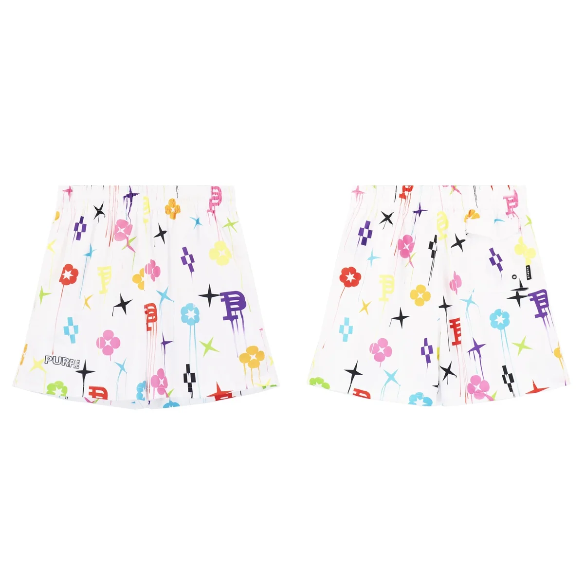 Purple Brand P001 Colorful Print Shorts