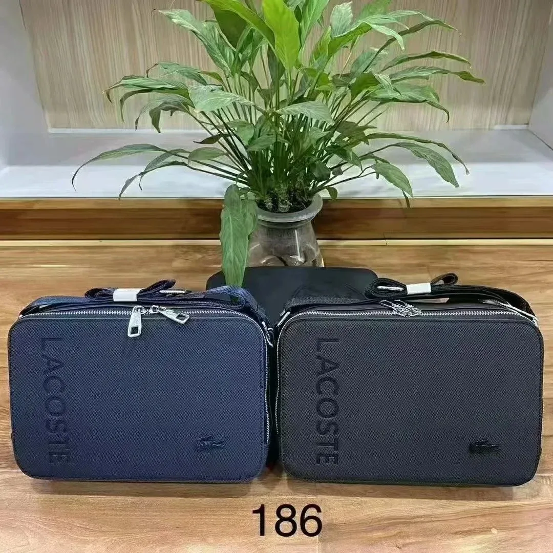 Lacoste Classic Logo Black Crossbody Bag