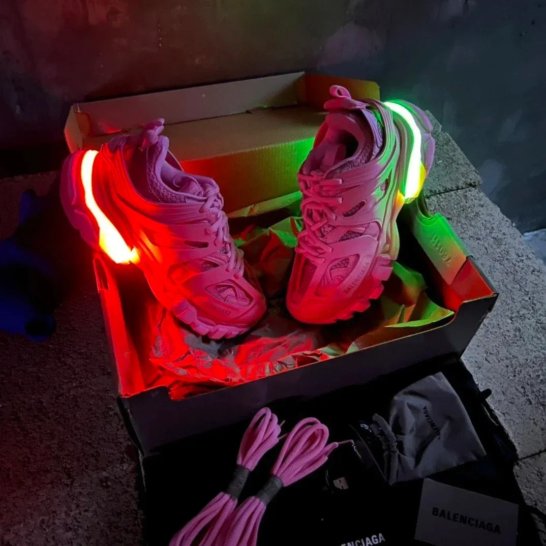Balenciaga Track Triple S LED Pink Sneakers