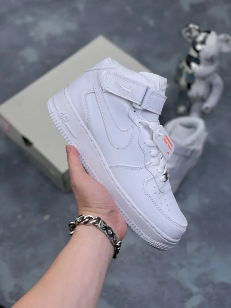 Nike Air Force 1 White Mid Sneakers