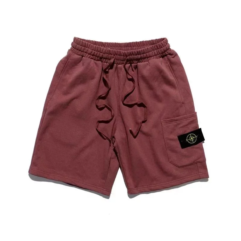 Stone Island 68-15 Cargo Shorts Red