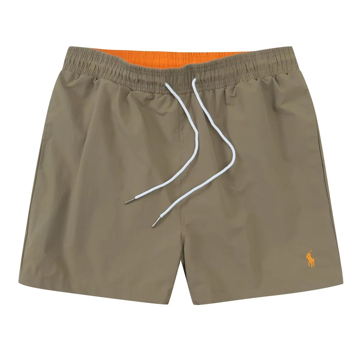 Polo Ralph Lauren Khaki Orange Trim Shorts
