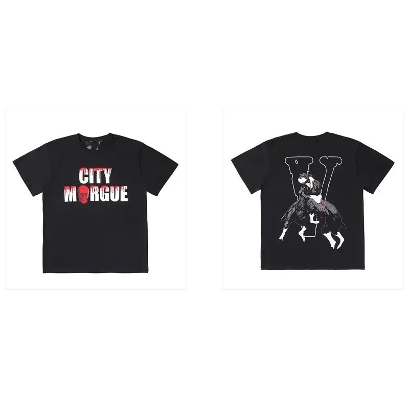 City Morgue Black T-Shirt with Graphic Print