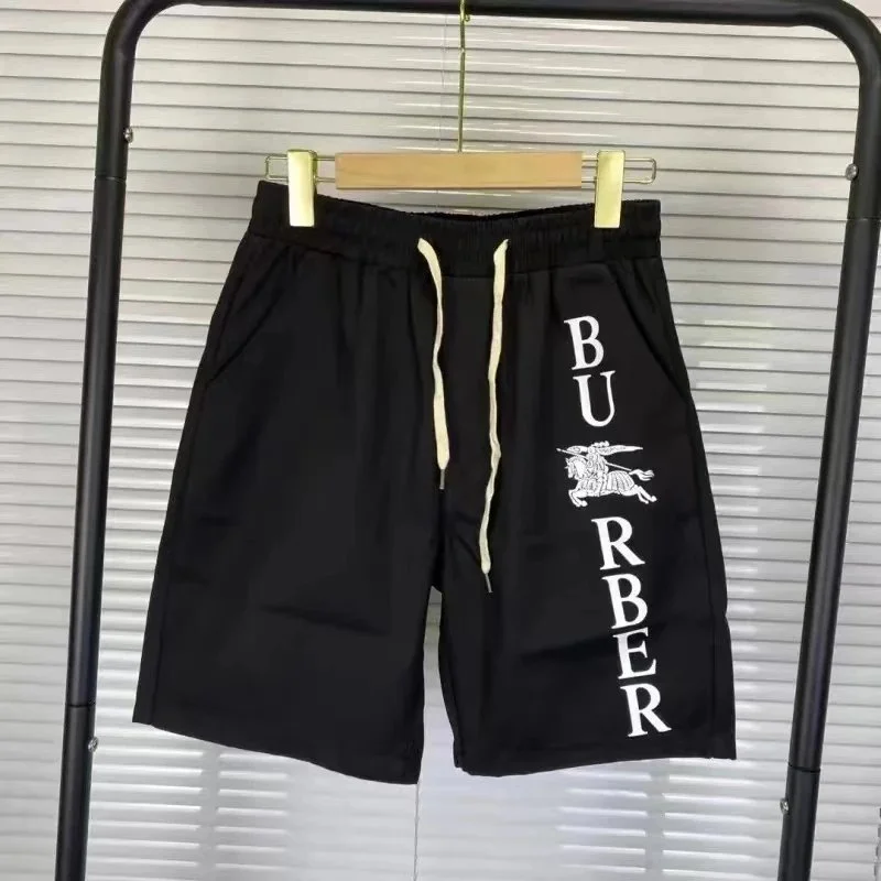Burberry Black Equestrian Knight Shorts
