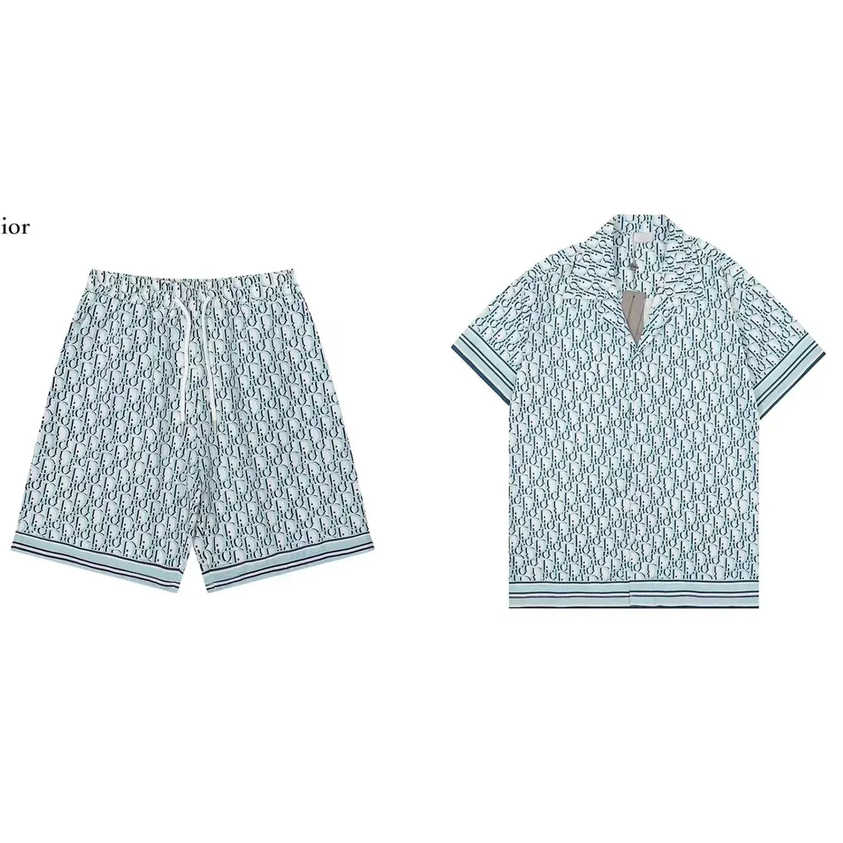 Dior Dior Book Tote Set Light Blue Print Co-ord Set