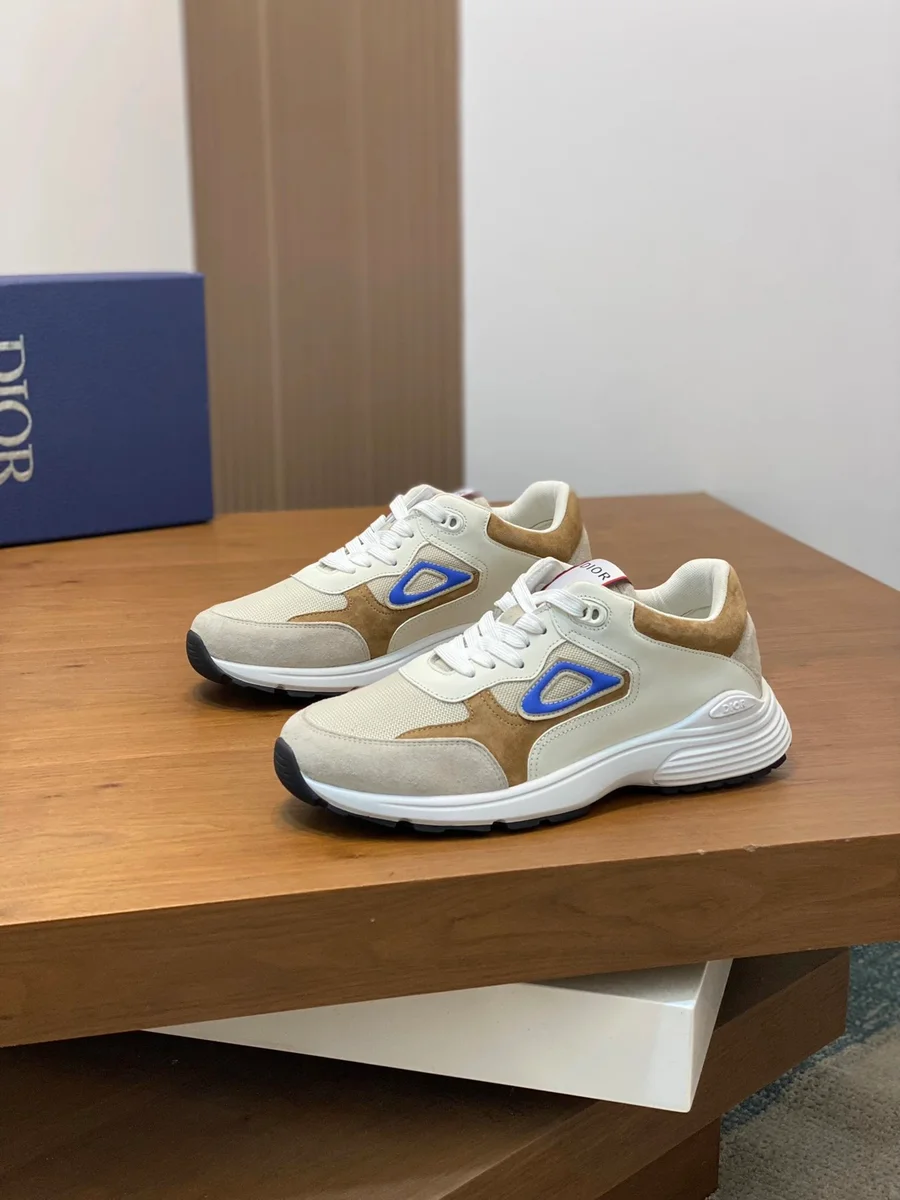 Dior Air Force 1 Beige/Brown/Blue Sneakers