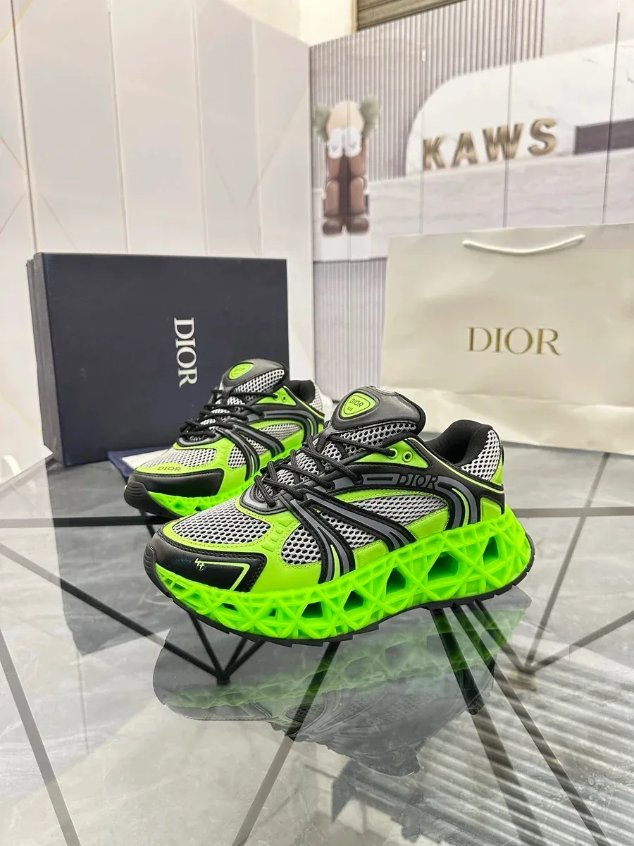 Dior Tennis Club Neon Green Sneakers