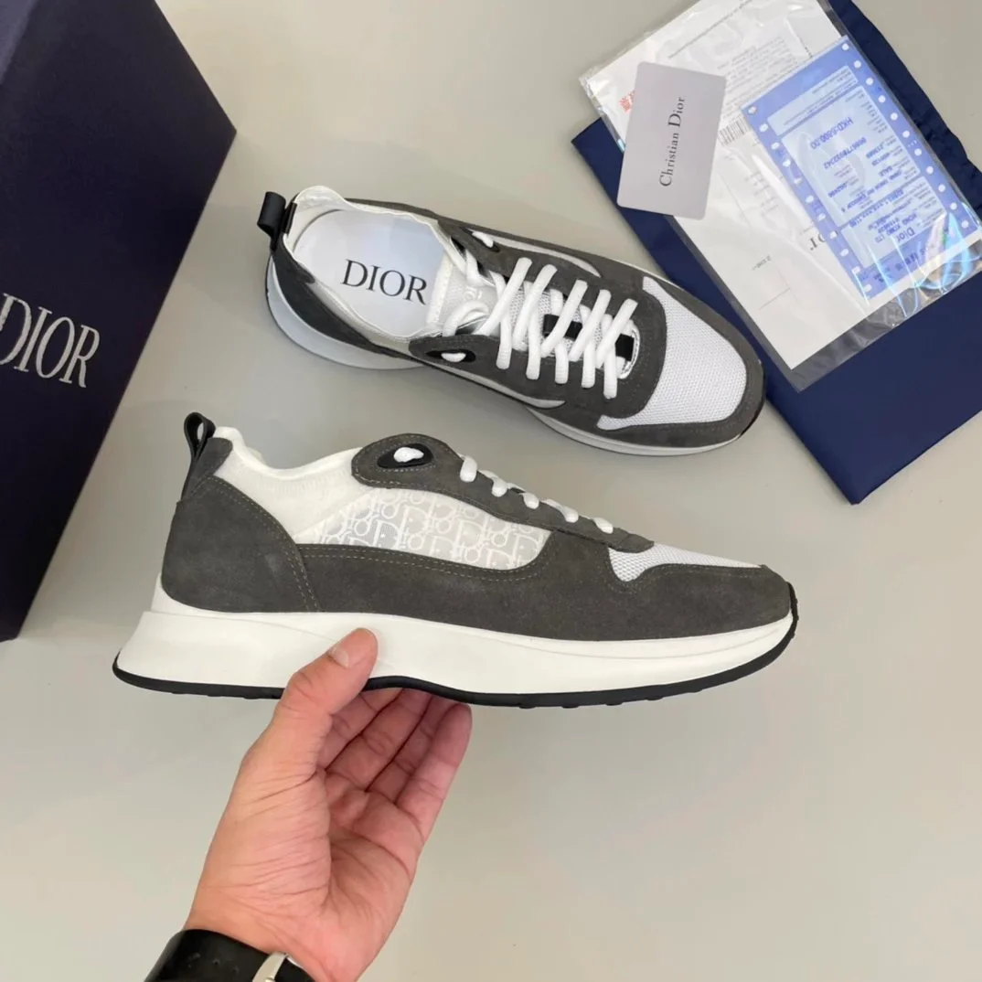 Dior Dior Book Tote Grey/White Sneakers