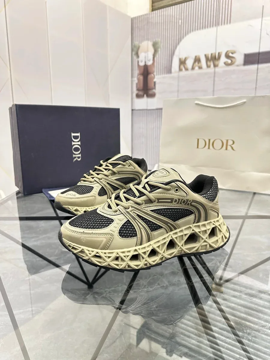 Dior Dior Book Tote Beige & Black Sneakers