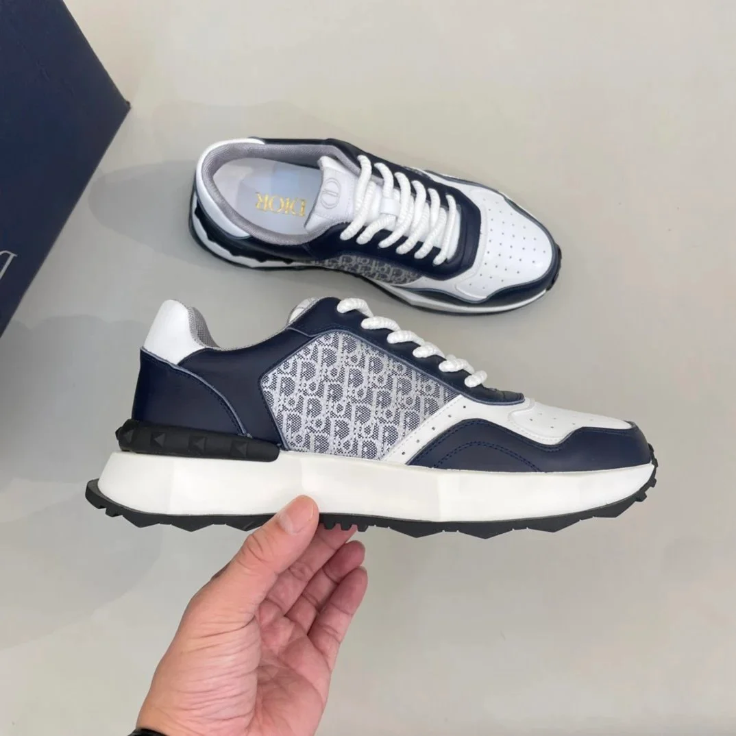 Dior Lady Dior White/Navy Sneakers