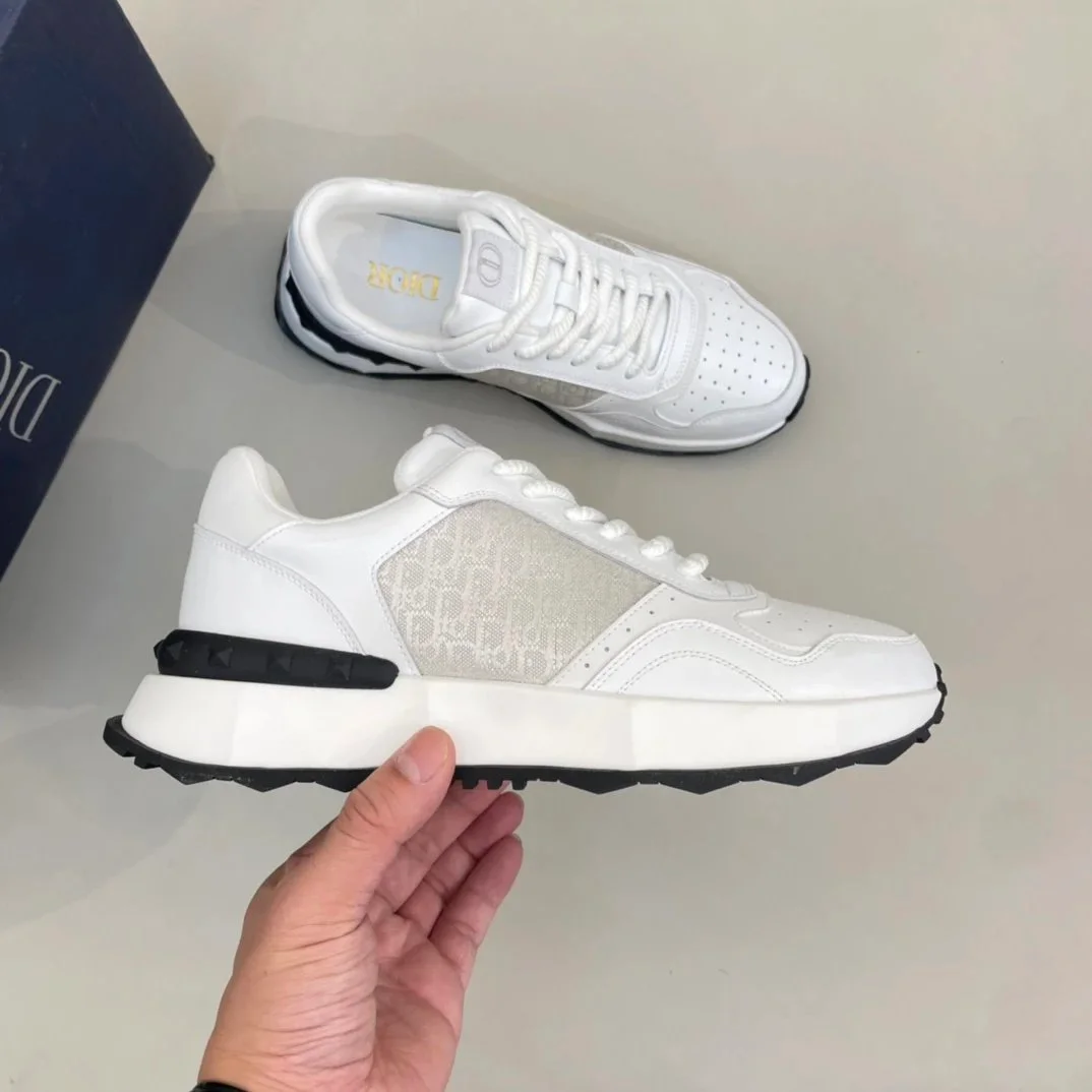 Dior Dior Book Tote White Leather Sneakers