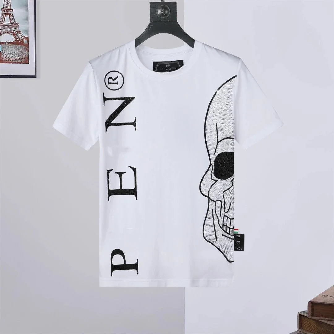 Philipp Plein Skull Print T-Shirt White