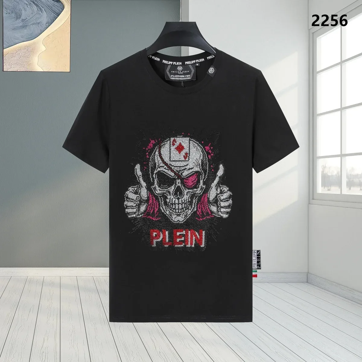 Philipp Plein Skull Print T-Shirt Black