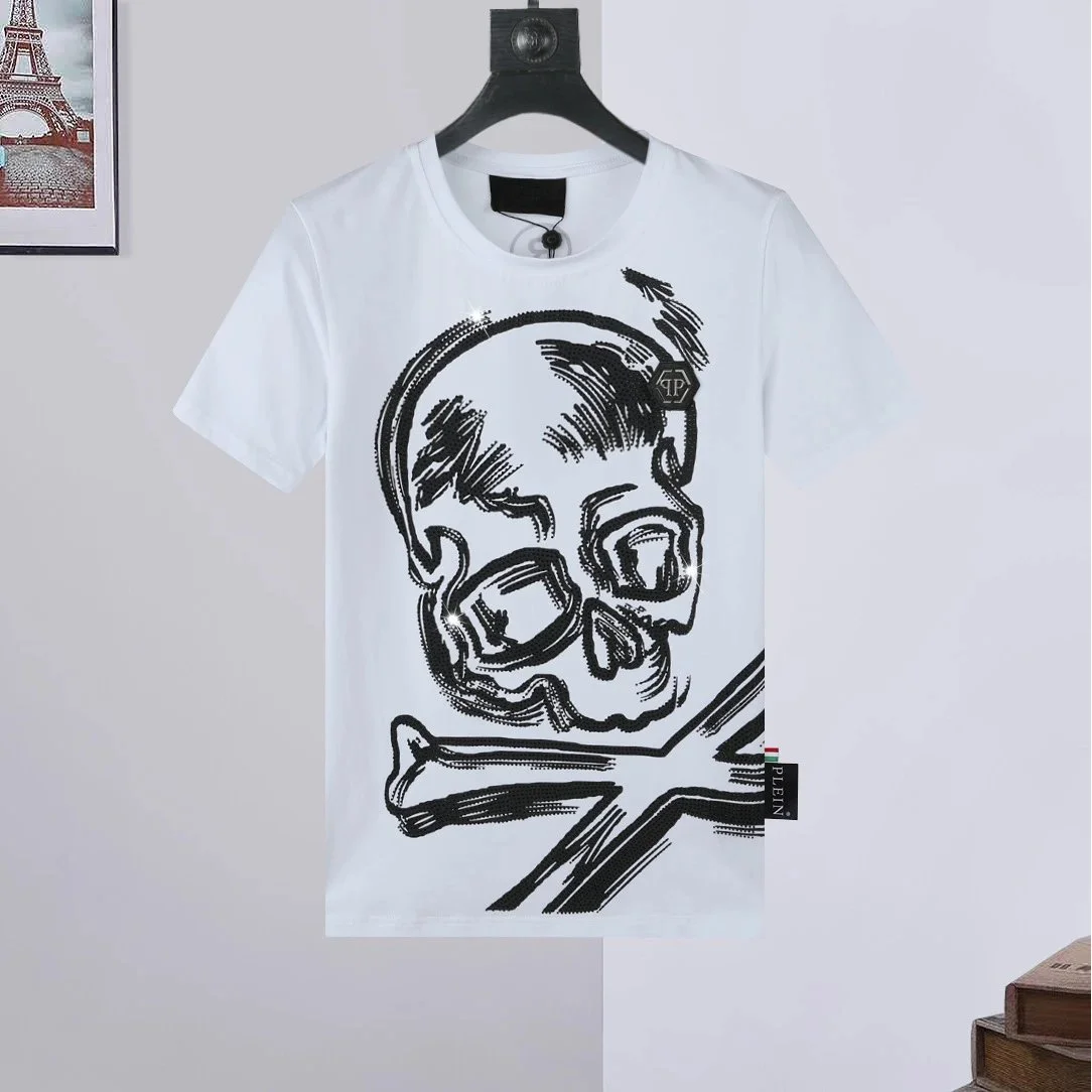Philipp Plein Skull Print T-Shirt White