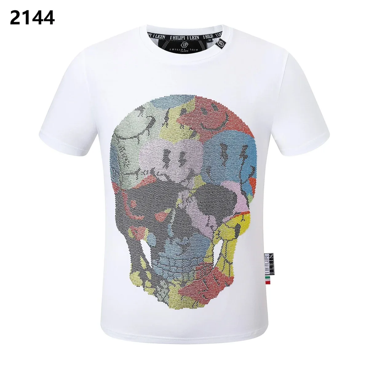 Philipp Plein Skull Print T-Shirt White