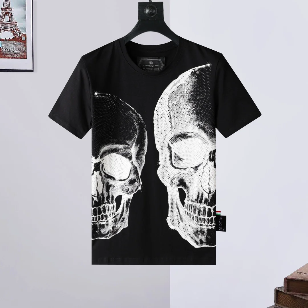 Philipp Plein Skull Print T-Shirt Black