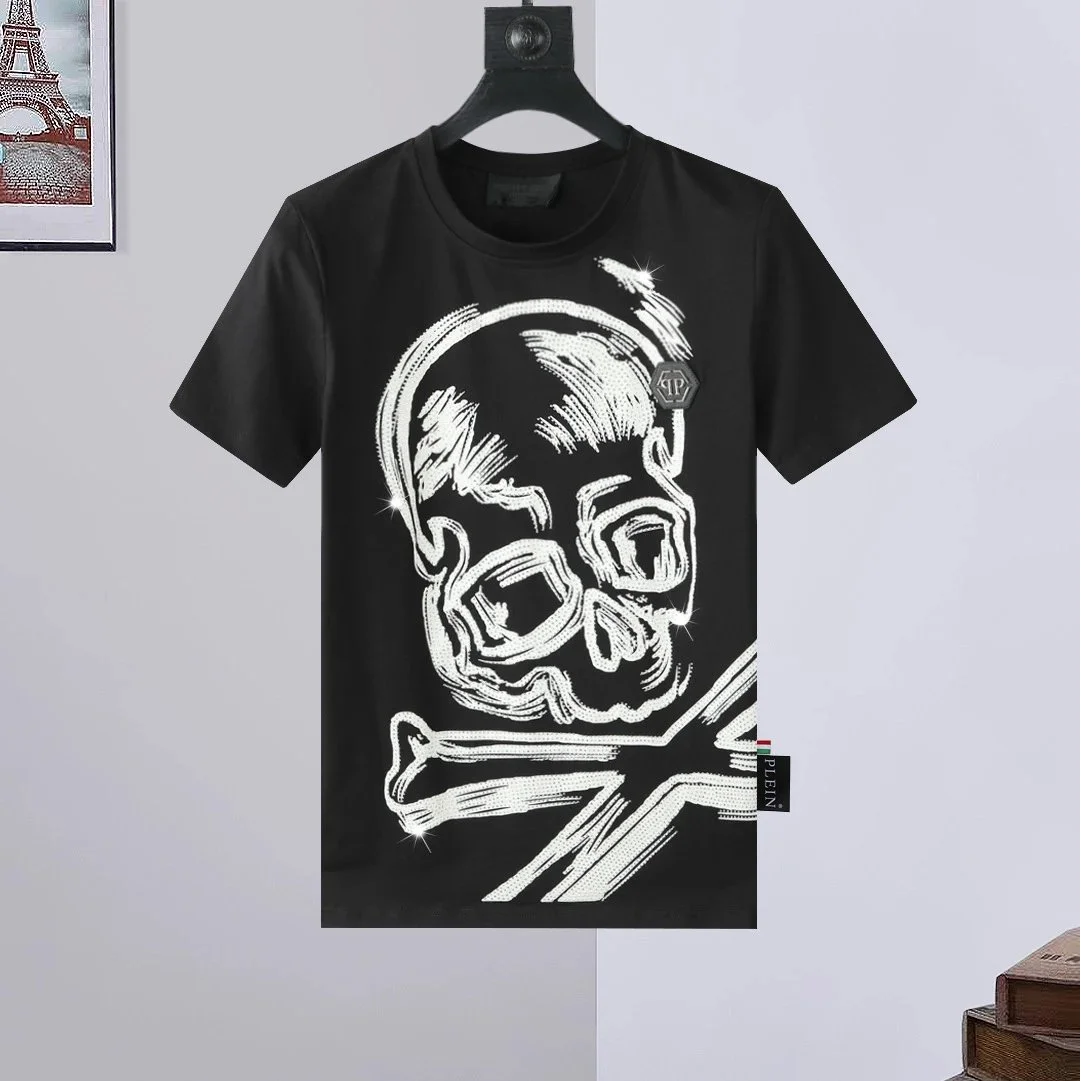 Philipp Plein Skull Print T-Shirt Black