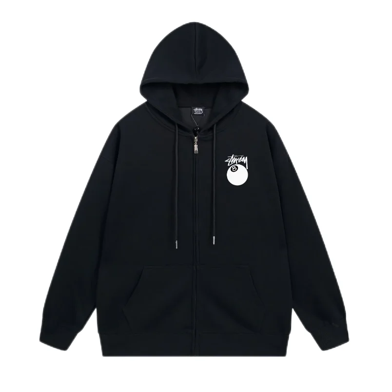 Stussy Stüssy Zip-Up Hoodie Black