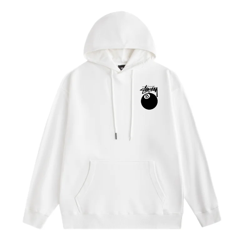 Stussy Stüssy Hoodie White Solid Sweatshirt