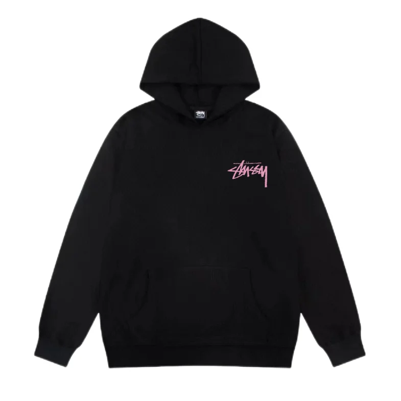 Stussy Stüssy Hoodie Black/Pink Logo Casual
