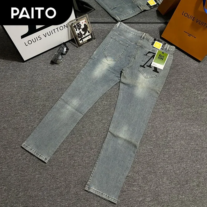 PAITO Light Wash Denim Jeans