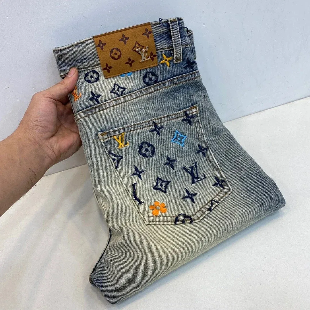 Louis Vuitton LV Monogram Jeans Light Blue