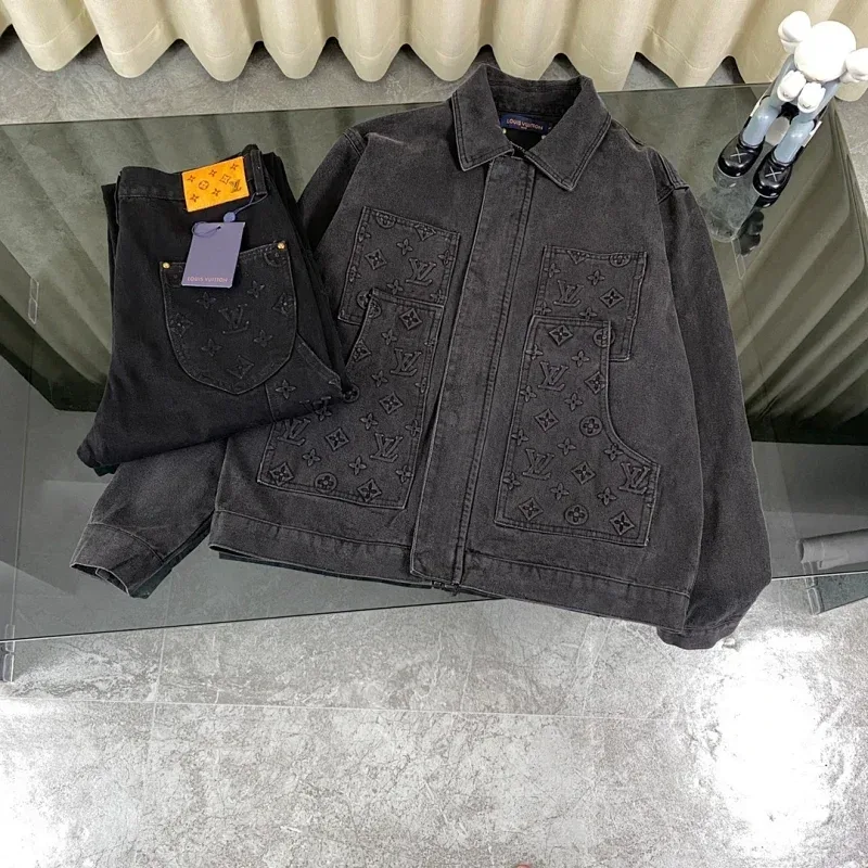 Louis Vuitton Classic Logo Black Jacket
