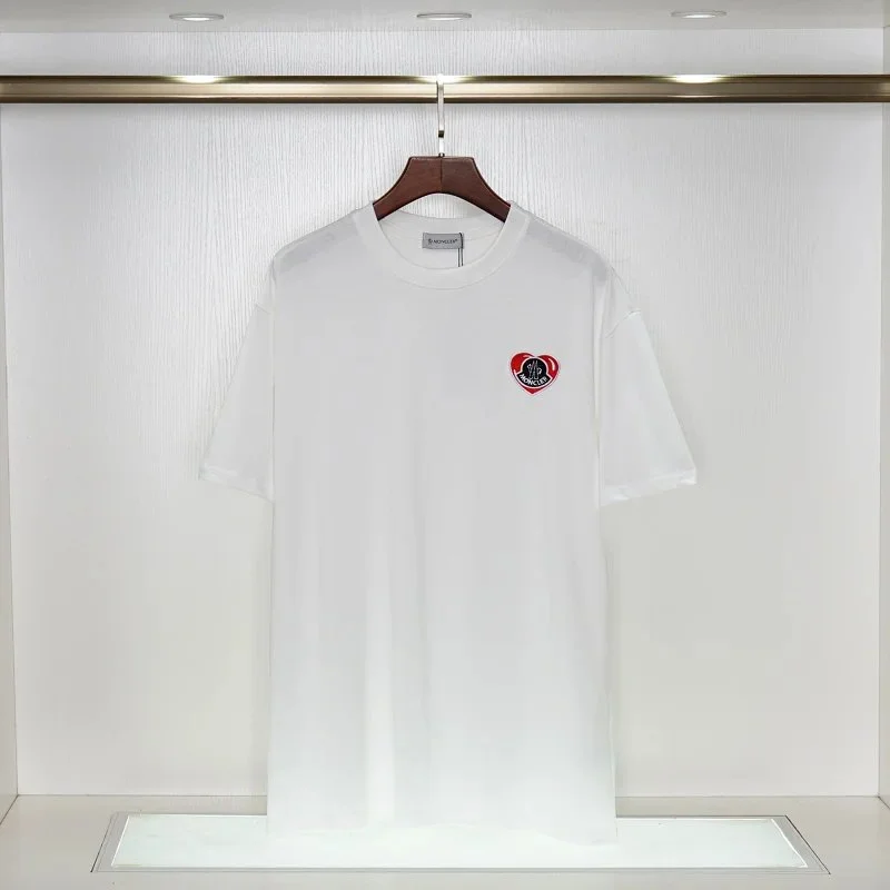 Moncler White Heart Logo T-Shirt