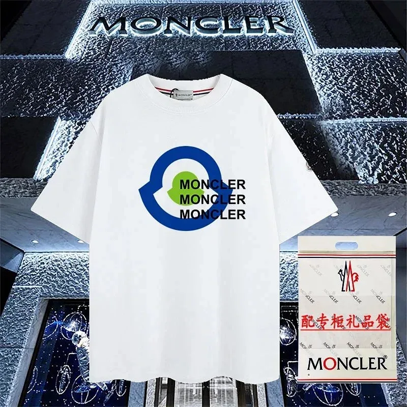 Moncler White Monogram T-Shirt
