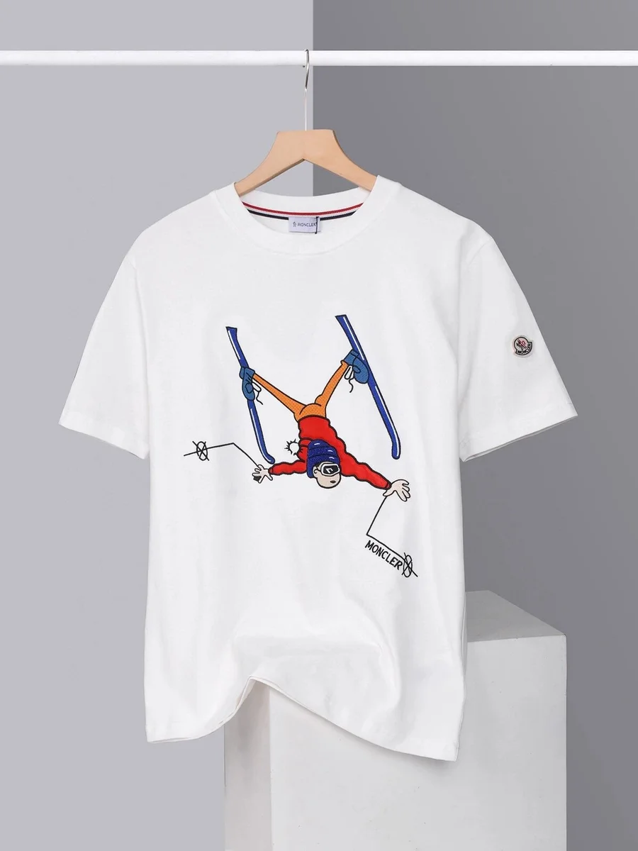 Moncler Ski Print T-Shirt White T-Shirt